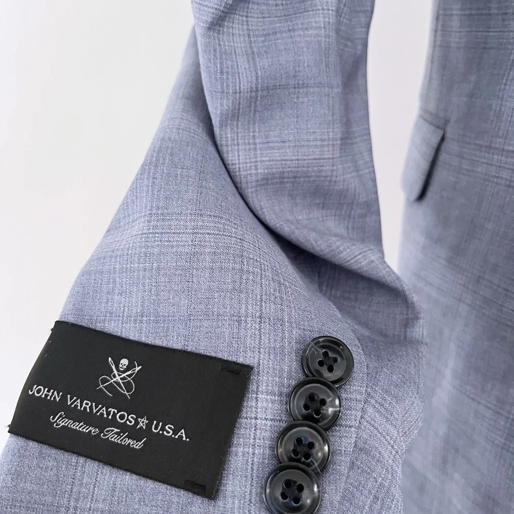 New John Varvatos Light Blue Suit 42L/35L